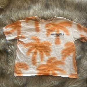 Zara Orange Tie-Dye Kids Shirt